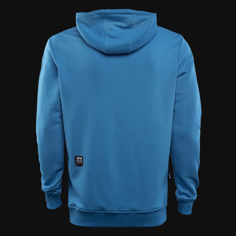 Blaues Herren Hoodie - Blue One - 02