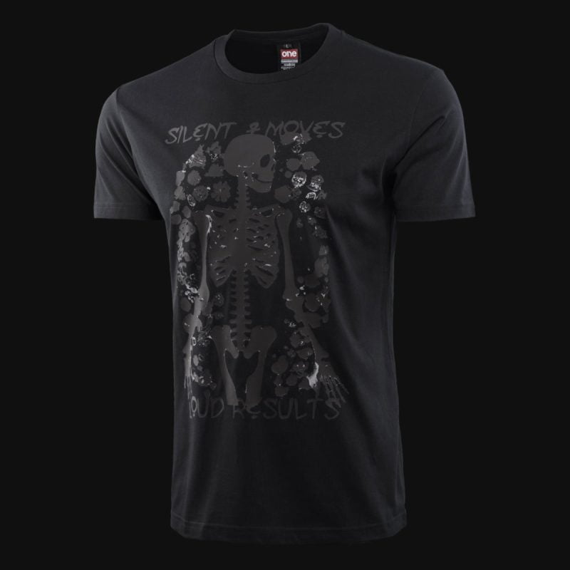 Herren T-Shirt schwarz – Silent Moves - 02