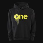 Schwarzes Herren Hoodie - Electric One