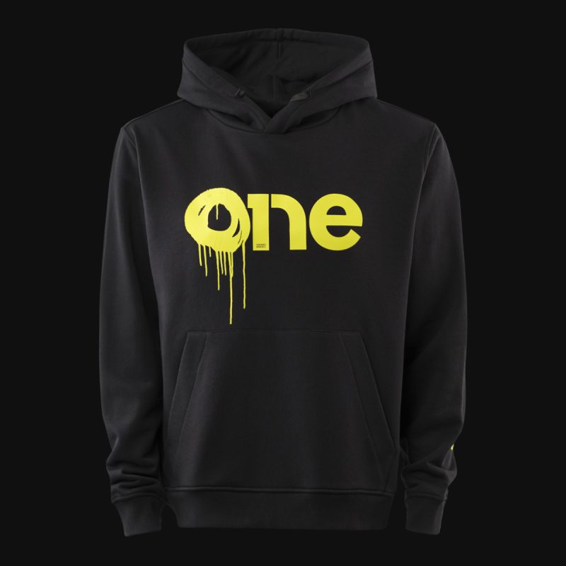 Schwarzes Herren Hoodie - Electric One