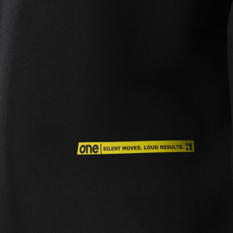 Schwarzes Herren Hoodie - Electric One - 06