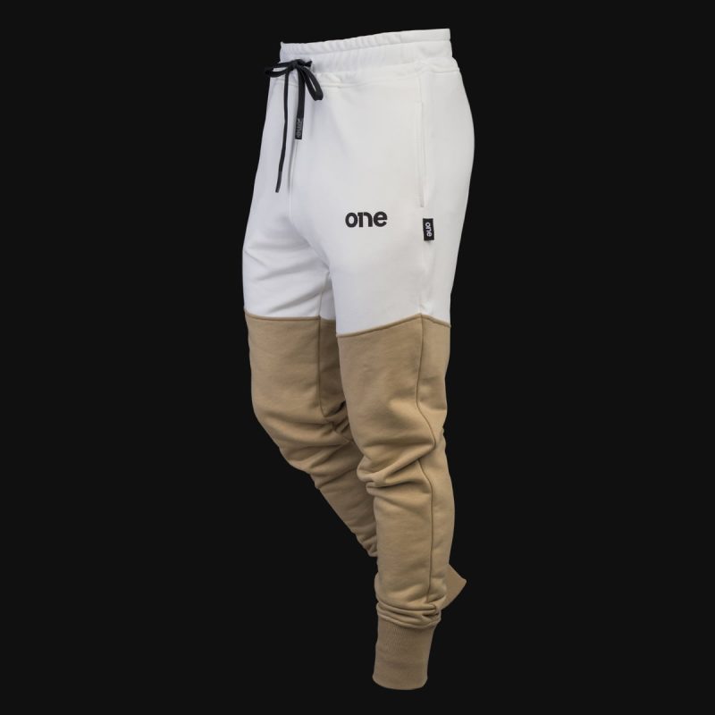 Zweifarbige Herren Jogginghose - Natural One - 02