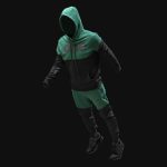 Herren Sportanzug Zweifarbig - Midnight Forest Duo