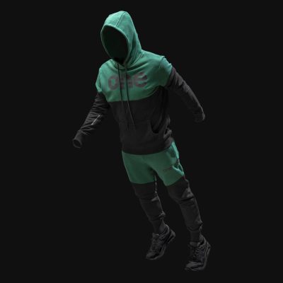 Herren Sportanzug Zweifarbig - Midnight Forest Duo