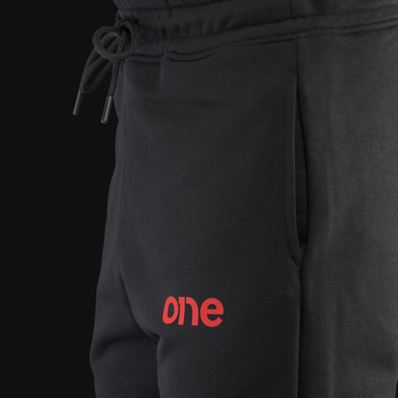 Herren Jogginghose Schwarz - Red One - 04