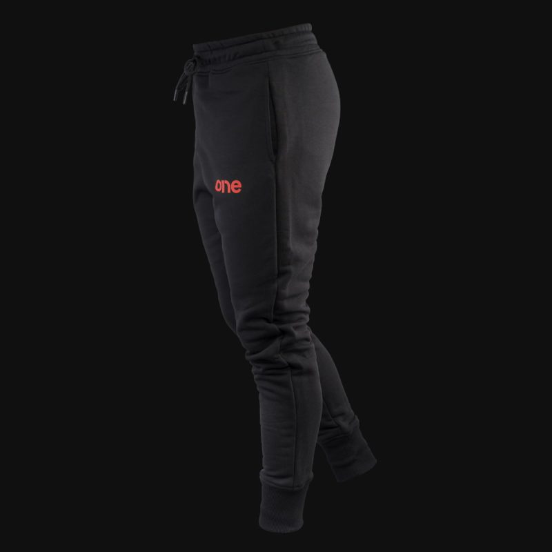 Herren Jogginghose Schwarz - Red One - 03