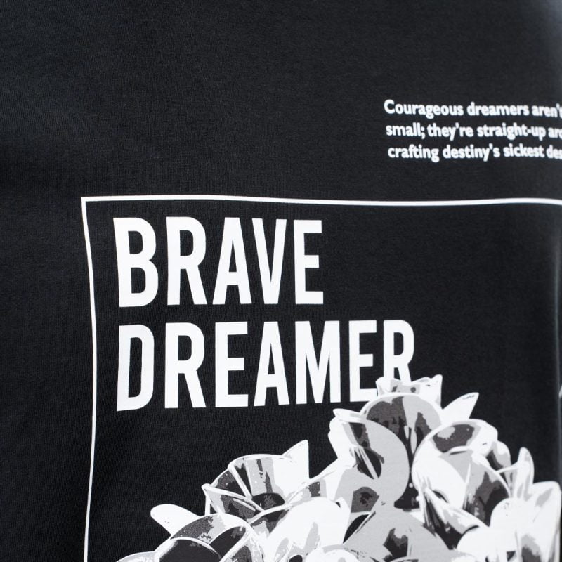 Herren T-Shirt schwarz - Brave Dreamer - 05