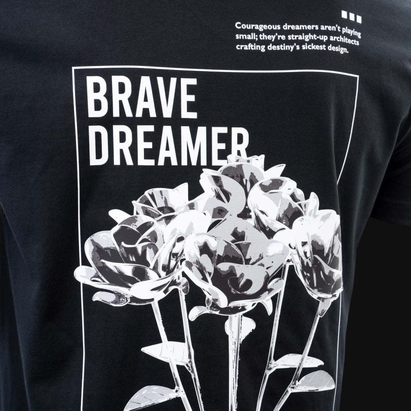 Herren T-Shirt schwarz - Brave Dreamer - 07