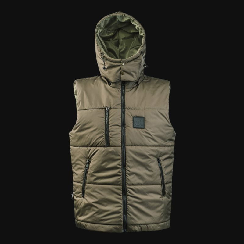 Beige Herrenweste mit Kapuze – O1 Troops - 02