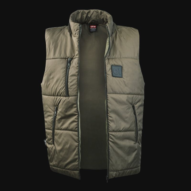 Beige Herrenweste mit Kapuze – O1 Troops - 03