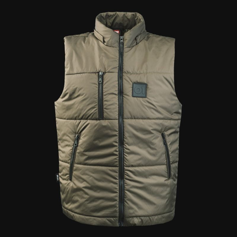 Beige Herrenweste mit Kapuze – O1 Troops - 05