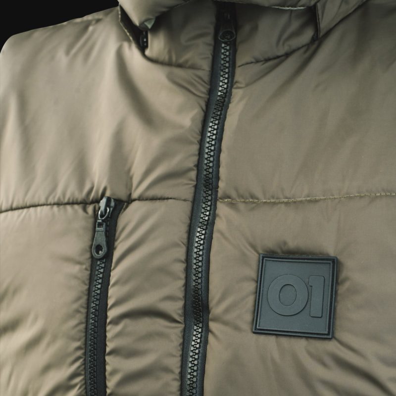 Beige Herrenweste mit Kapuze – O1 Troops - 06