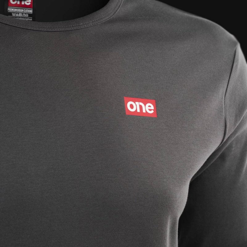 Graues Herrenhemd - Red One - 03