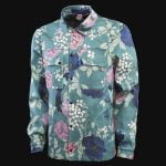 Herren Overshirt mit Knöpfen und Eingrifftaschen - Jungle Dusk - 02