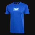 Herren T-Shirt blau – Blue Box Logo - 02