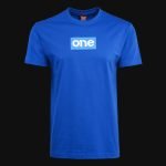 Herren T-Shirt blau – Blue Box Logo