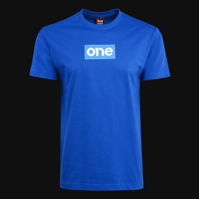 Herren T-Shirt blau – Blue Box Logo