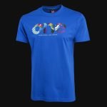 Herren T-Shirt blau – Multicolor One - 02