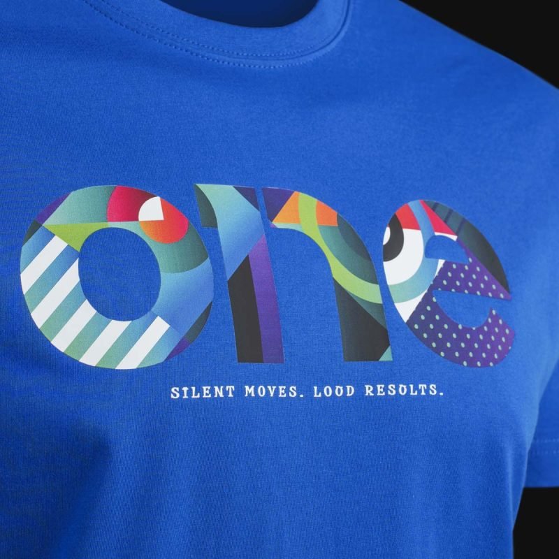 Herren T-Shirt blau – Multicolor One - 03