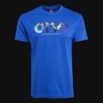 Herren T-Shirt blau – Multicolor One