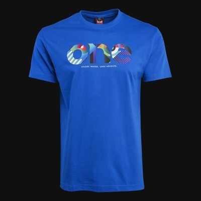 Herren T-Shirt blau – Multicolor One