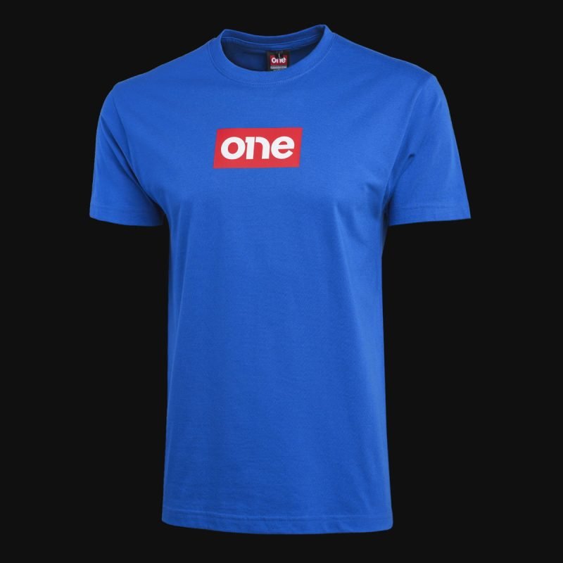 Herren T-Shirt blau – Red Box One - 02