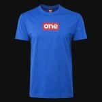 Herren T-Shirt blau – Red Box One
