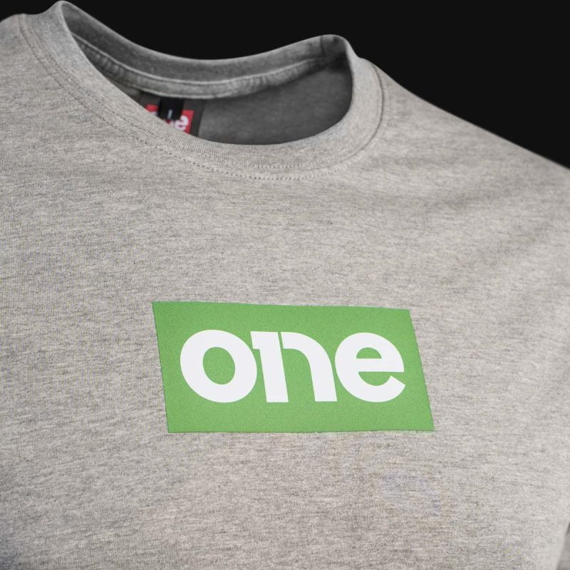 Herren T-Shirt grau – Green One - 03
