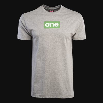 Herren T-Shirt grau – Green One