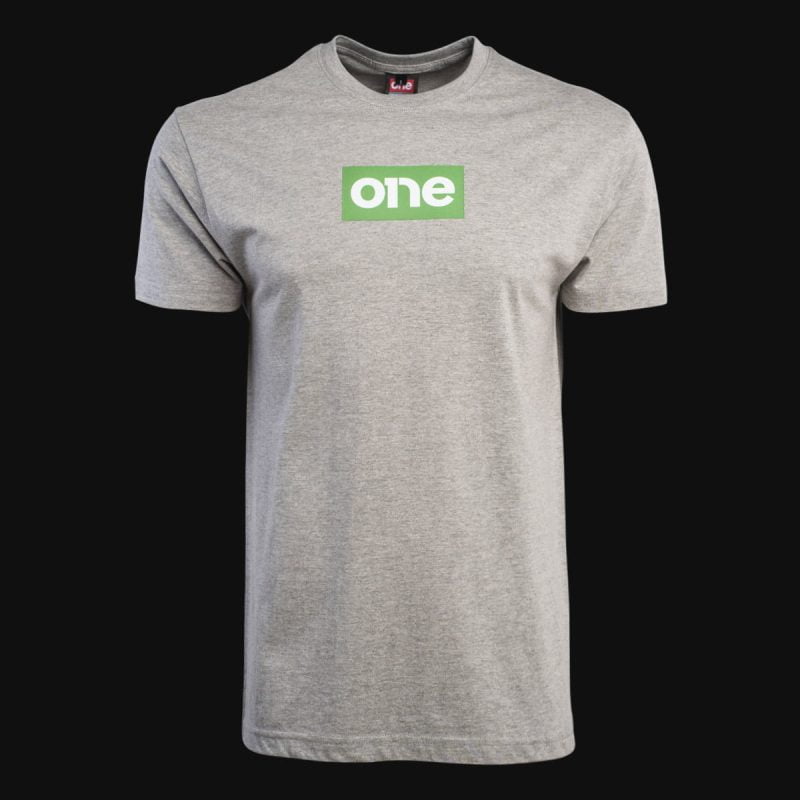 Herren T-Shirt grau – Green One