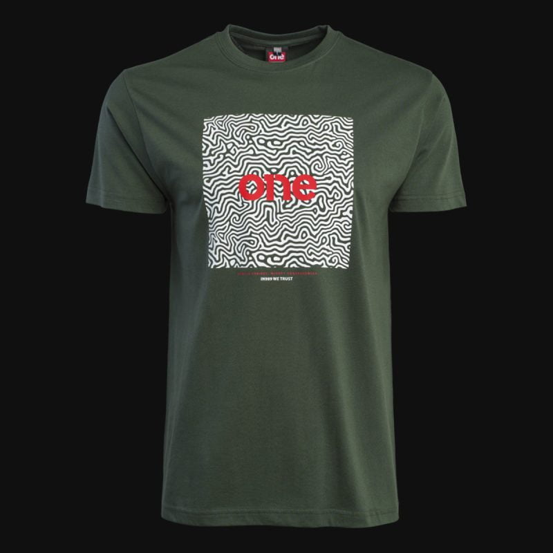 Herren T-Shirt grün – Maze One