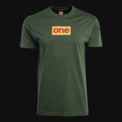 Herren T-Shirt grün – Sunset One