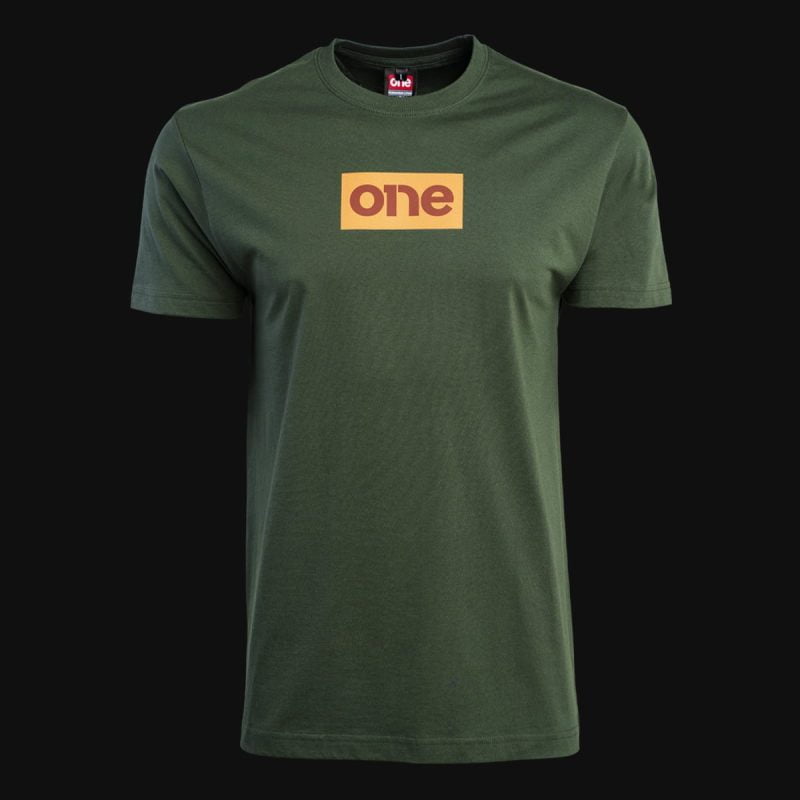 Herren T-Shirt grün – Sunset One