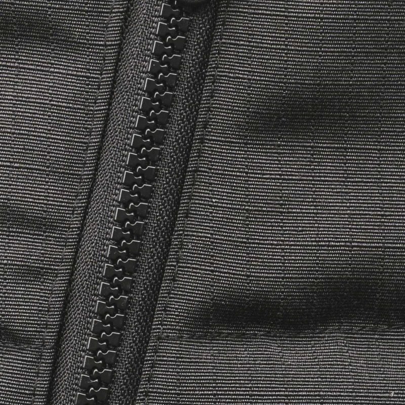 Schwarze Herrenweste mit Kapuze – O1 Black - 06