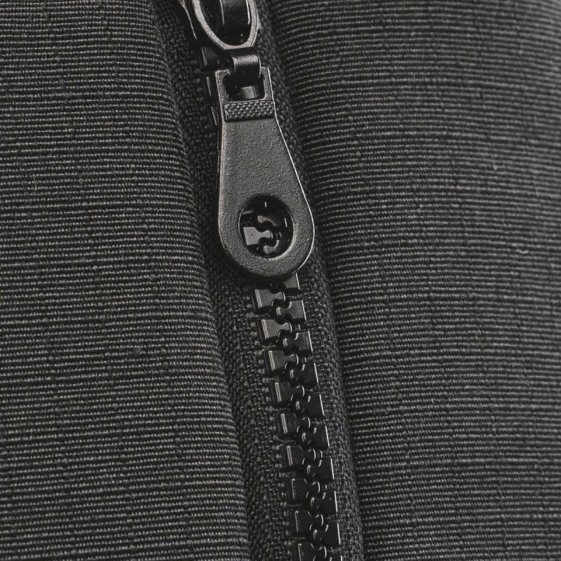 Schwarze Herrenweste mit Kapuze – O1 Black - 08