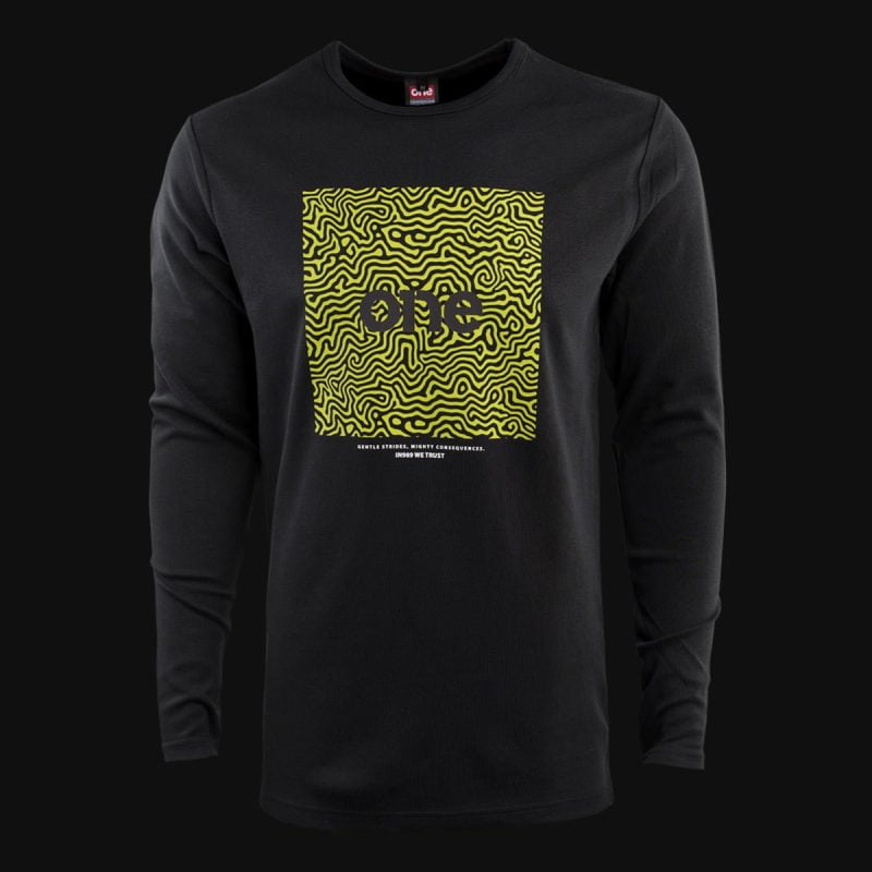 Schwarzes Herrenhemd - Maze One