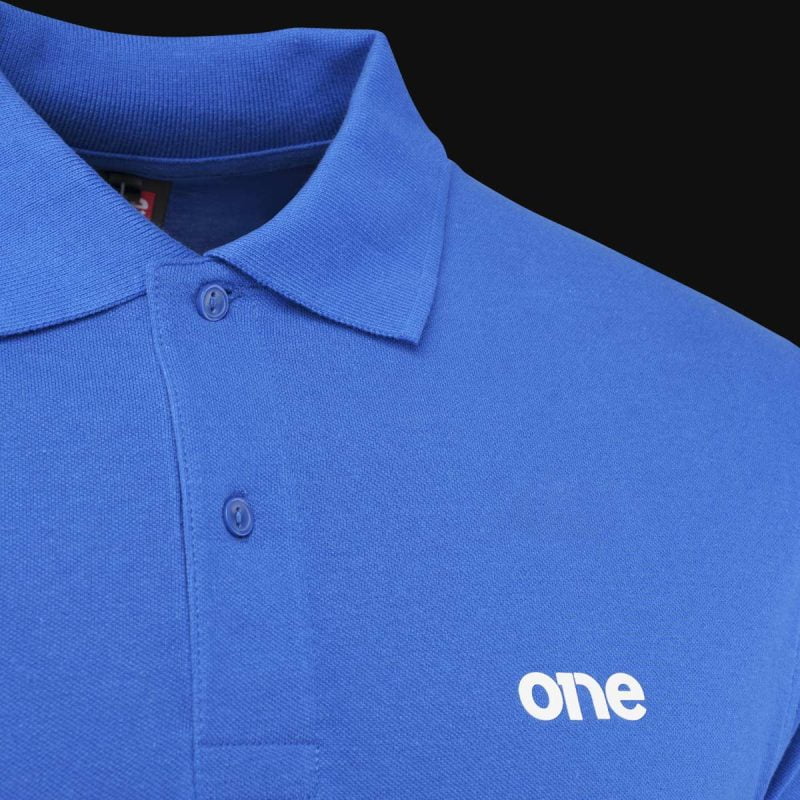 Herren Poloshirt blau mit Kragen Noble One - 02