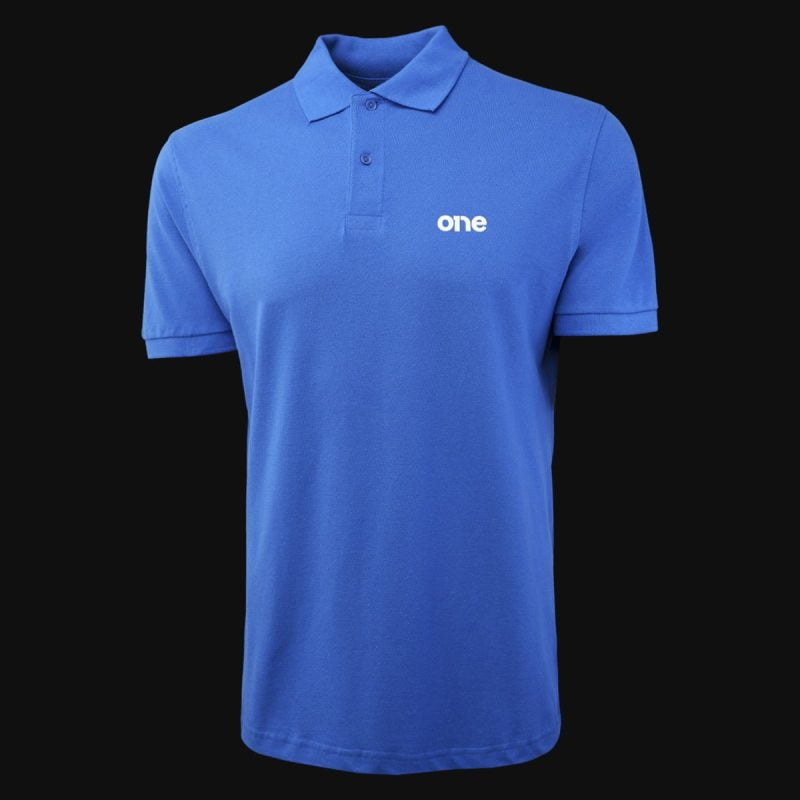 Herren Poloshirt blau mit Kragen Noble One - 03