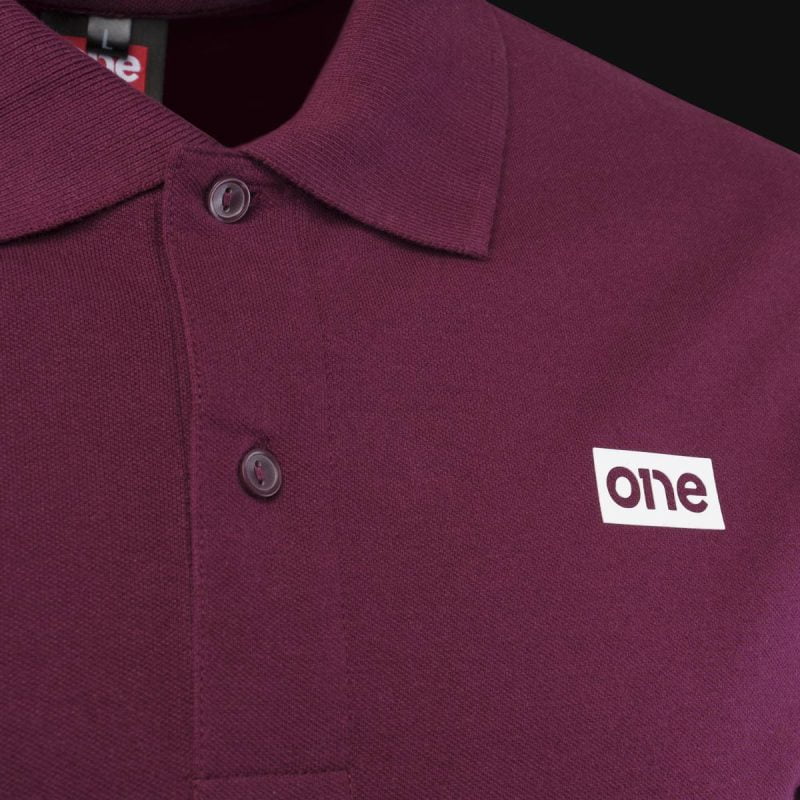 Herren Poloshirt burgund mit Kragen Legacy One - 02