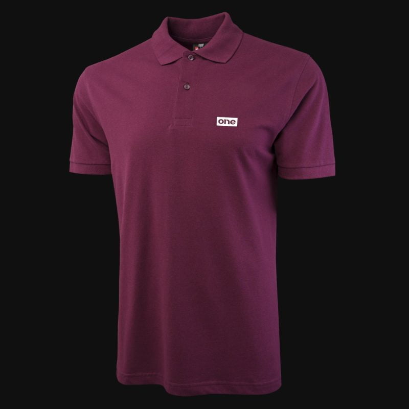 Herren Poloshirt burgund mit Kragen Legacy One - 03