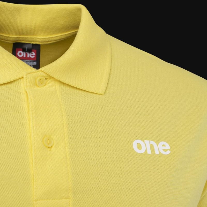 Herren Poloshirt gelb mit Kragen Solar One - 02