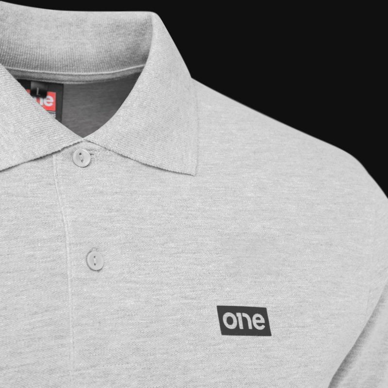 Herren Poloshirt grau mit Kragen Granite One - 02