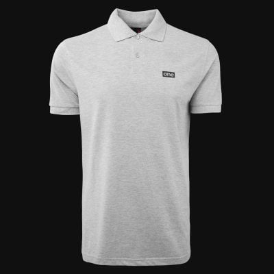 Herren Poloshirt grau mit Kragen Granite One