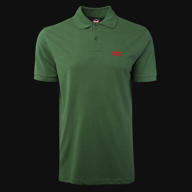 Herren Poloshirt grün mit Kragen Forest One