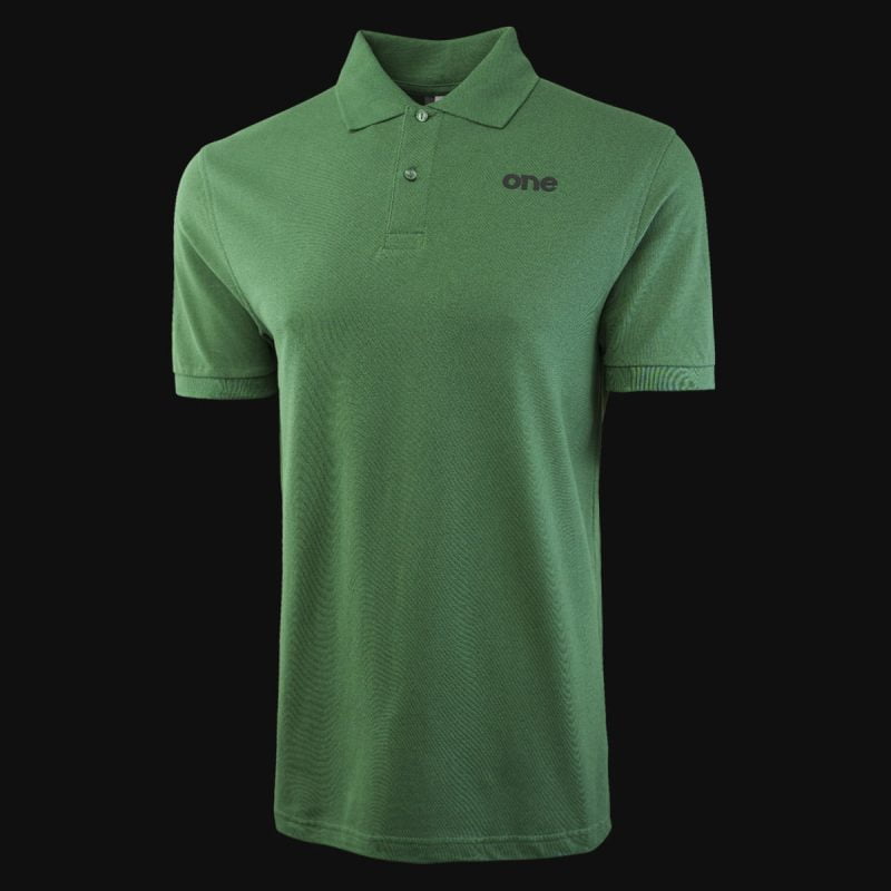 Herren Poloshirt grün mit Kragen Commando One - 03