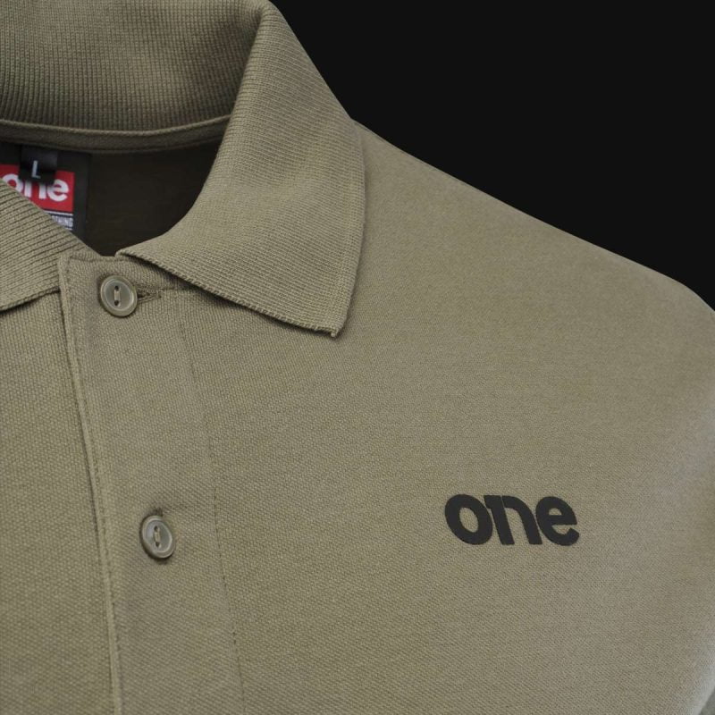 Herren Poloshirt khaki mit Kragen Sentinel One - 02