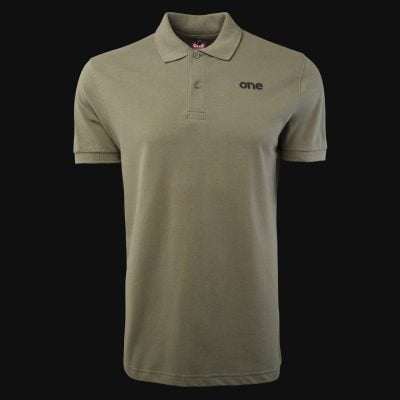Herren Poloshirt khaki mit Kragen Sentinel One