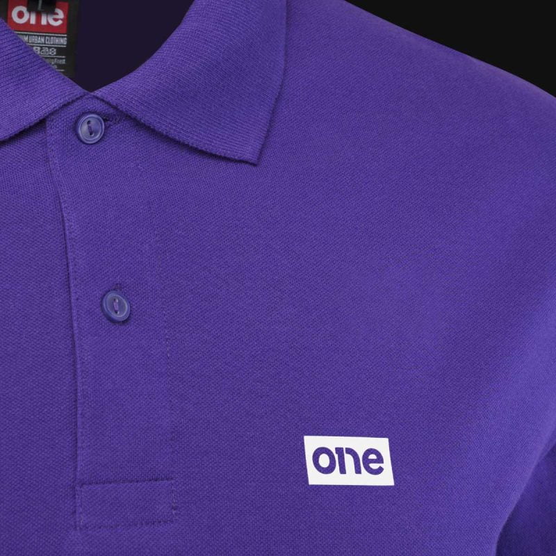 Herren Poloshirt lila mit Kragen Emperor One - 02