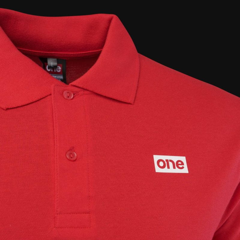 Herren Poloshirt rot mit Kragen Blaze One - 02