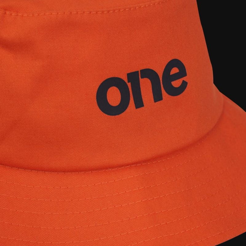 Herren stoffhut orange - One - 03